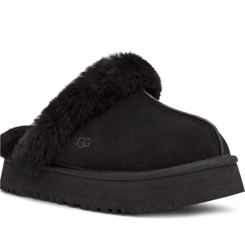 Ugg disquette black slippers 9